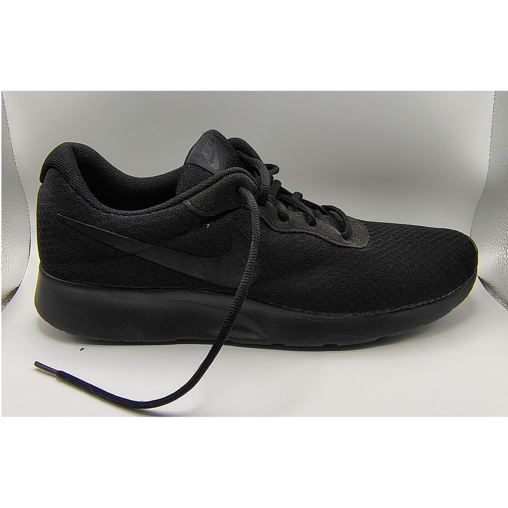 Nike Tanjun Triple Black Mens Running Shoes Sneakers 812654-001 Size 14 - Picture 7 of 10